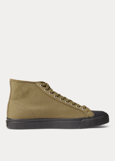 Ralph Lauren Mayport Lærred Sneakers Dame Danmark (XGNJK0248)